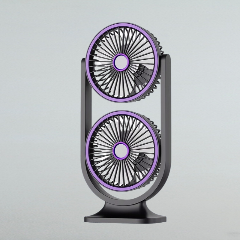 Usb 충전 탁상용 대풍량 듀얼 라이트 소형 선풍기 학생 기숙사용 소형 선풍기