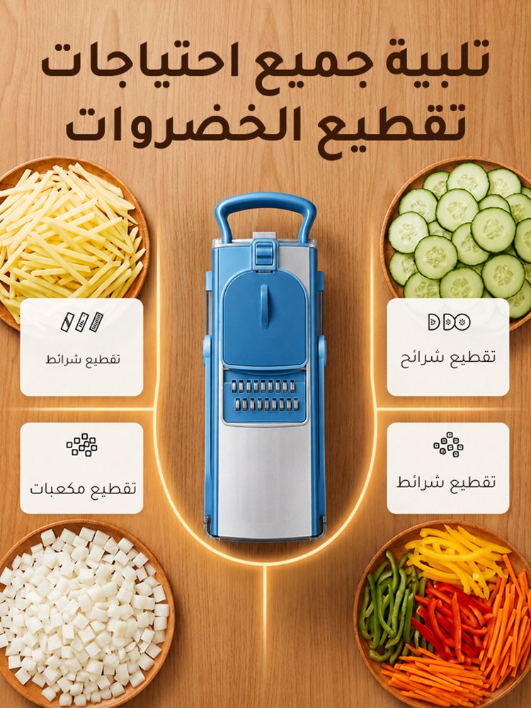 قطاعة خضروات متعددة الوظائف
