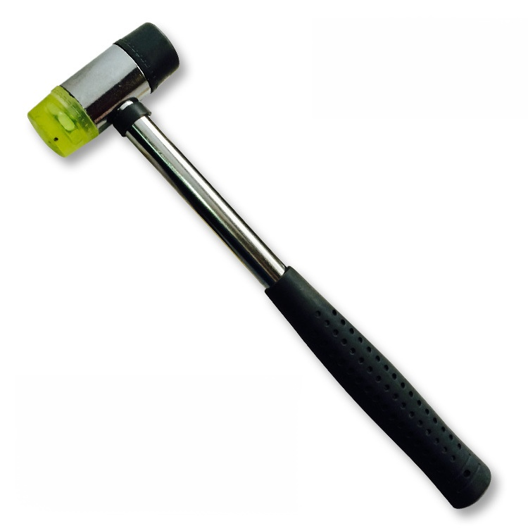 Rukojeť přívodní ocelové trubky vyměnitelná hlava průměr 25MM gumové instalační kladivo