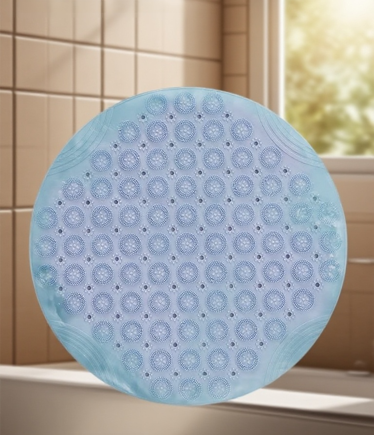 พรมกันลื่นสำหรับห้องน้ำกลม ทำความสะอาดง่าย