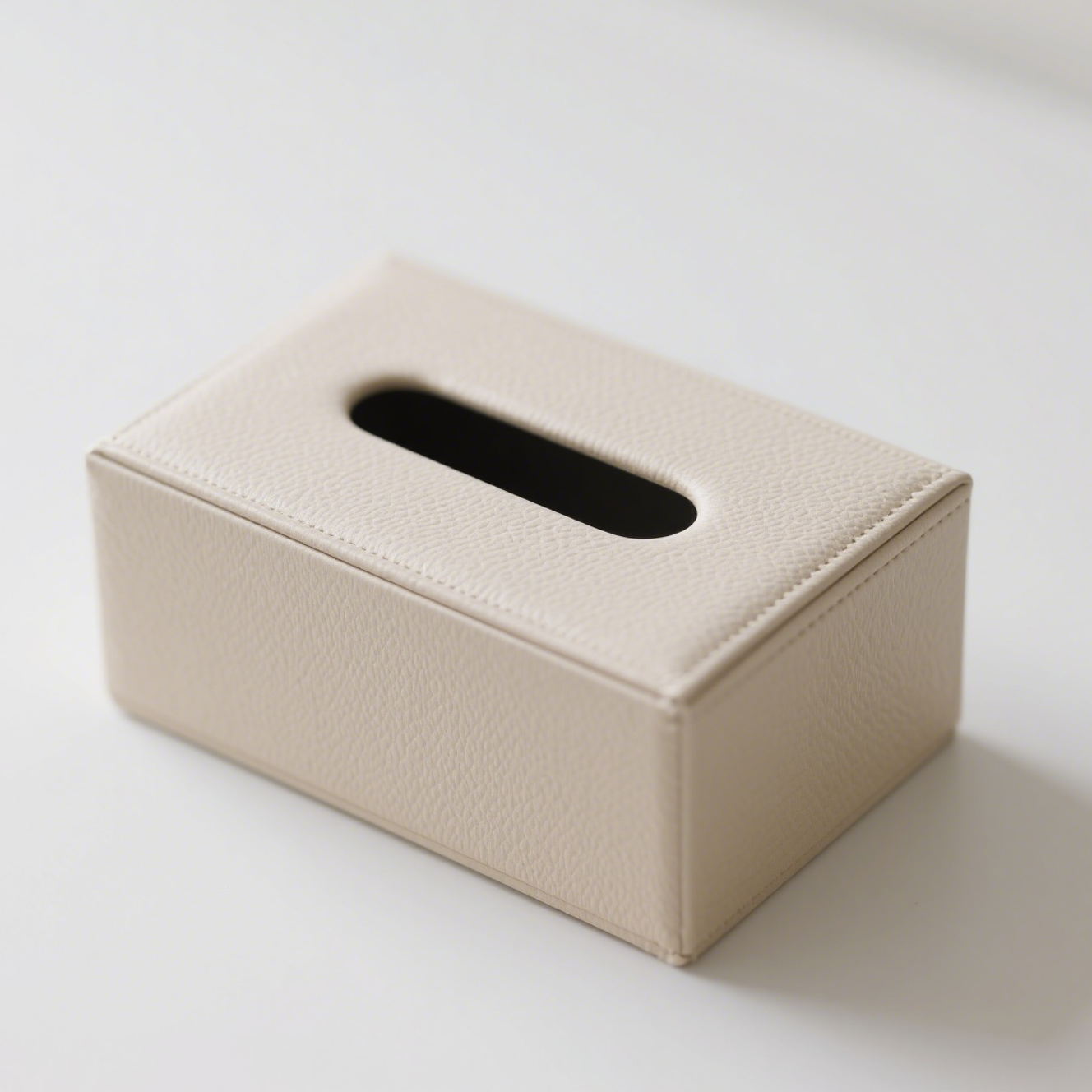 Exquisite Taschentuchbox aus Leder