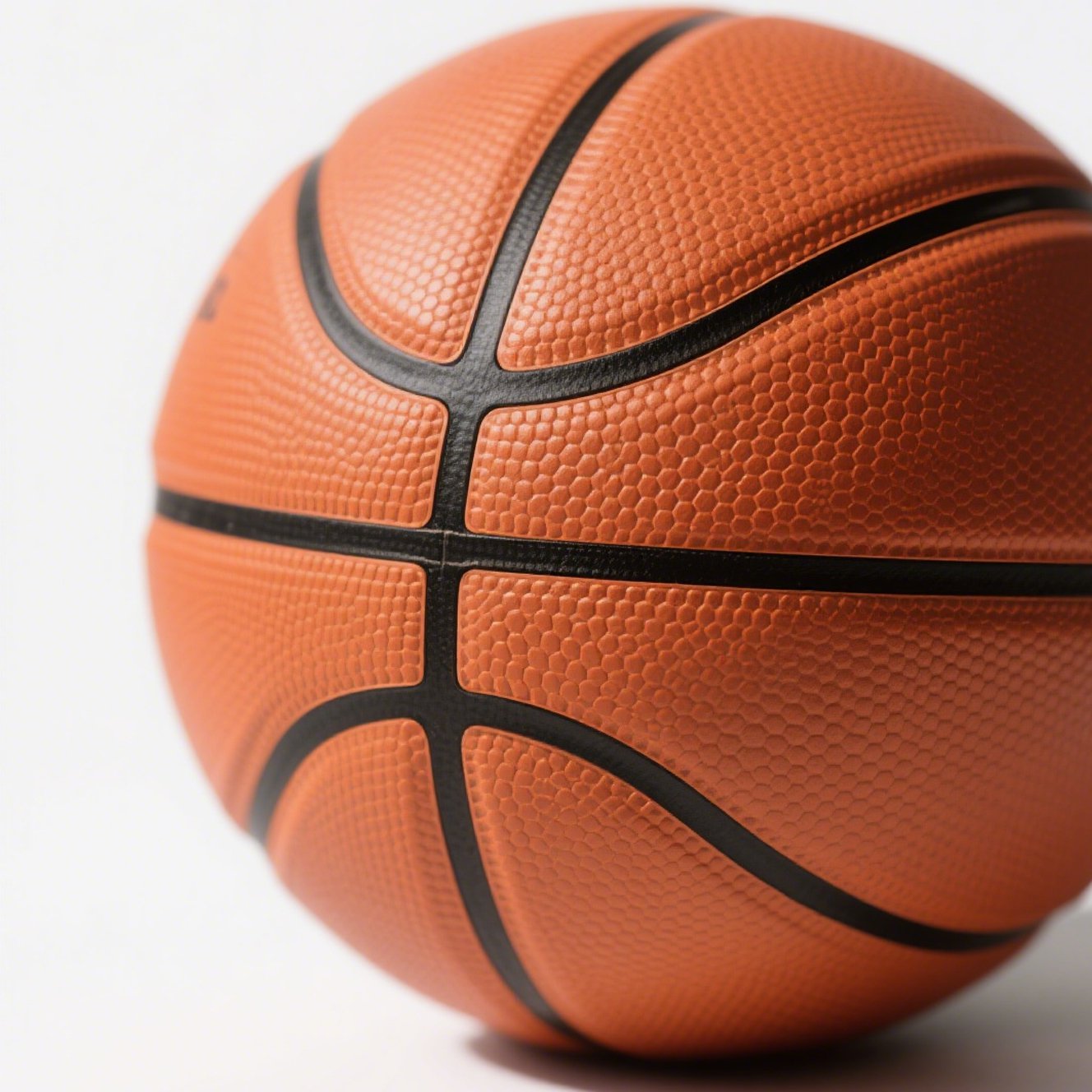 Detail povrchu basketbalového míče