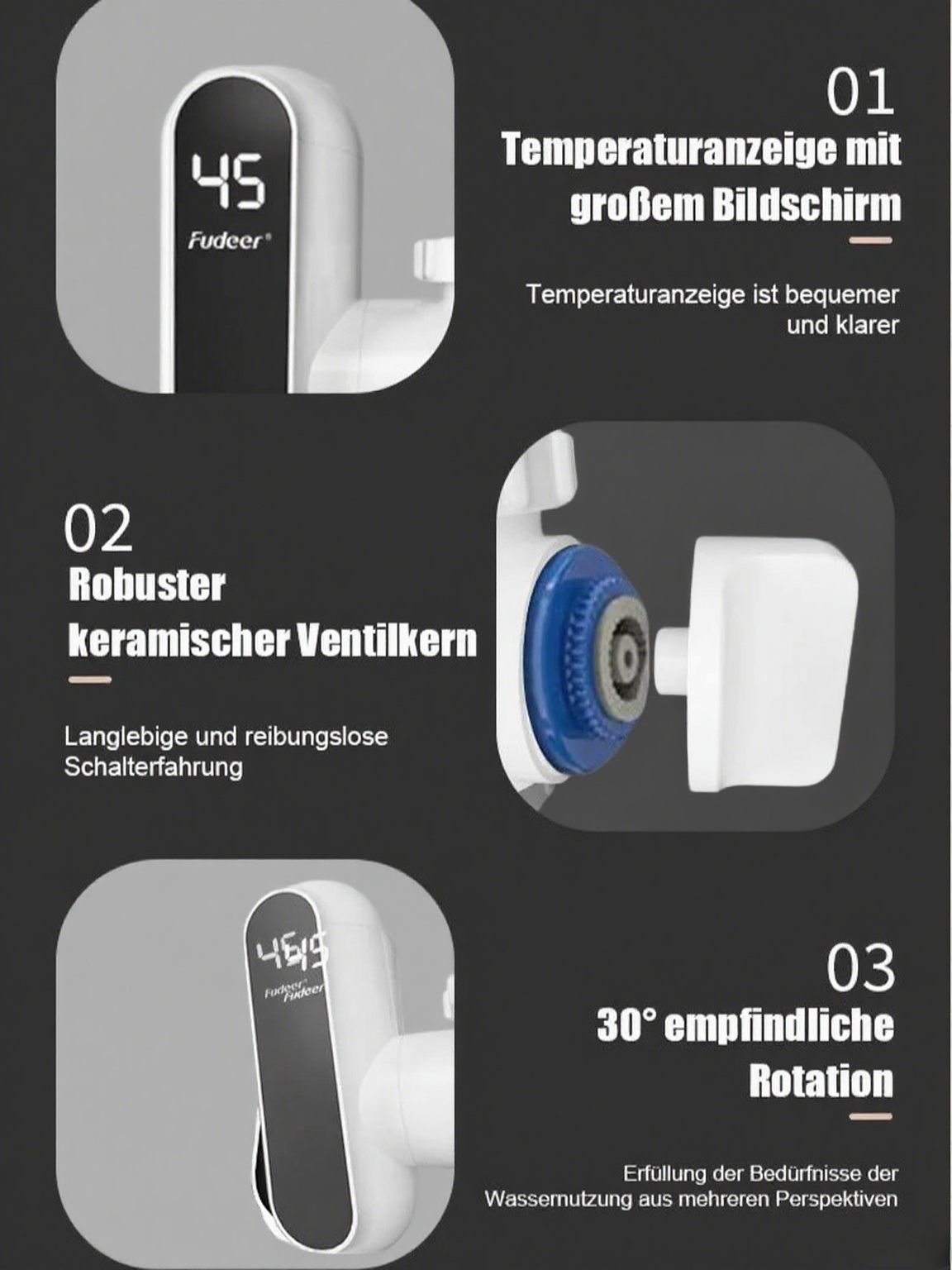 Elektrischer Mini-Durchlauferhitzer – Ohne Installation