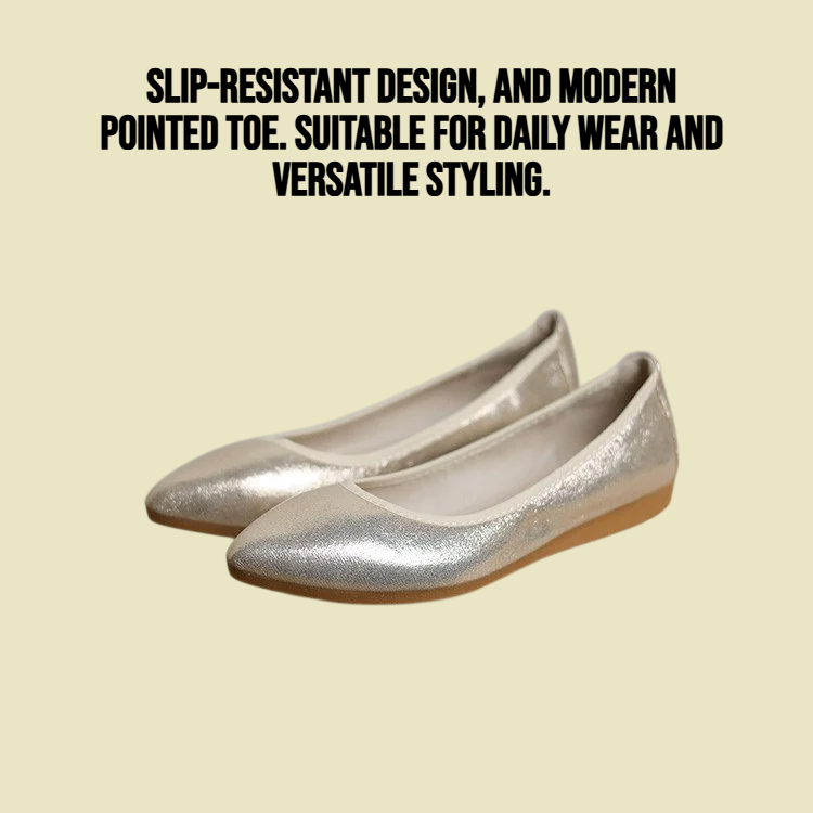 Flat bottomed pointed soft soled women's shoes