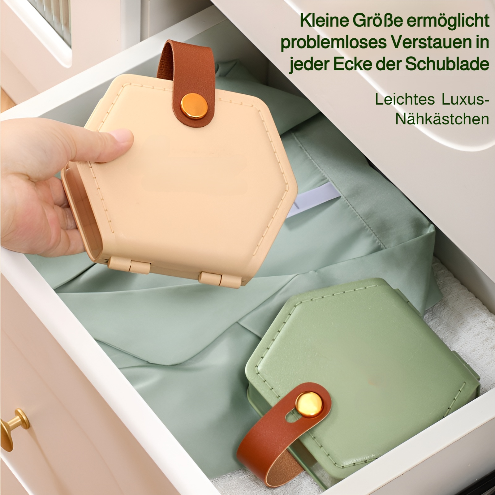 Kleines Handnähgarn Set für schnelle Reparaturen unterwegs