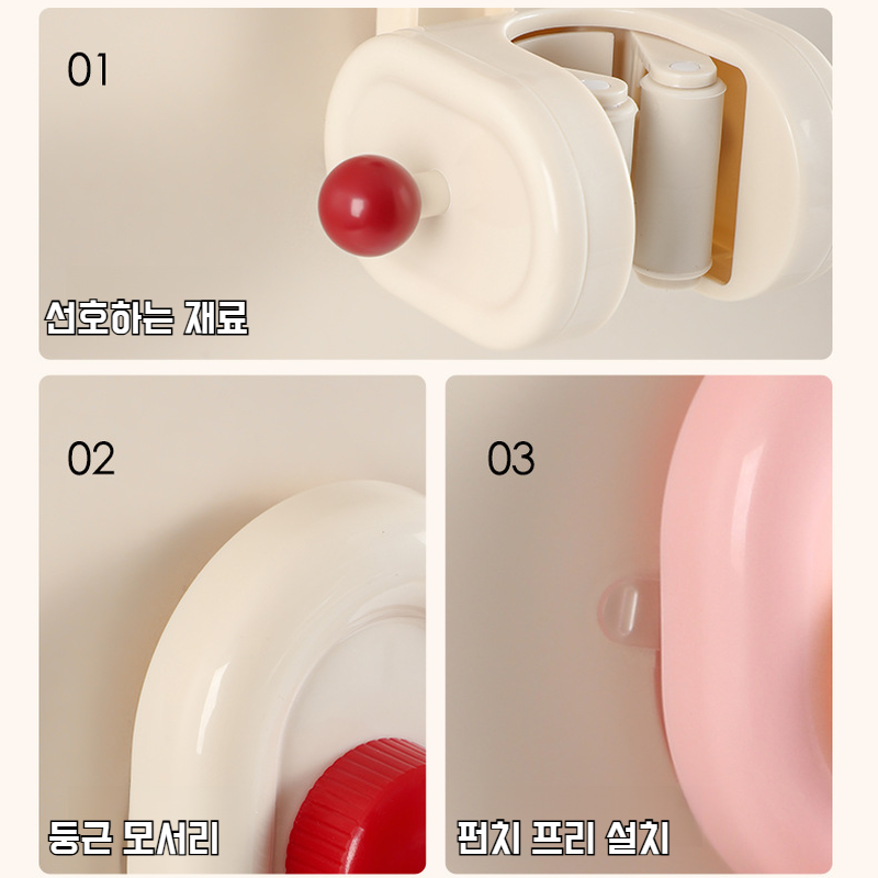 벽걸이 밀대걸이 강력 빨판 벽걸이 화장실 밀대걸이 도파민 수납 접시걸이
