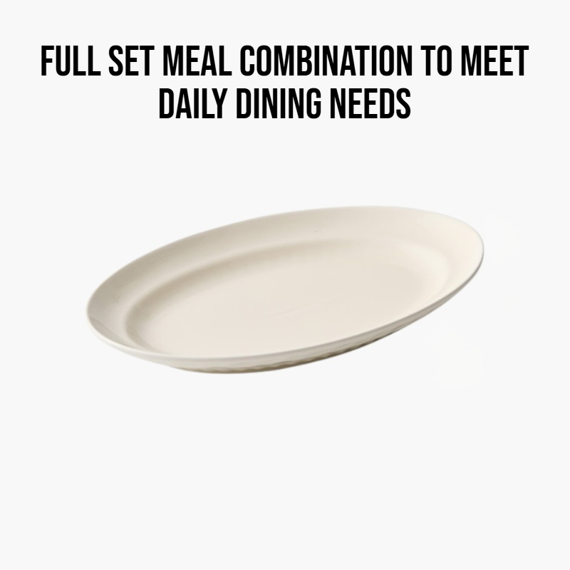 Cream style tableware set