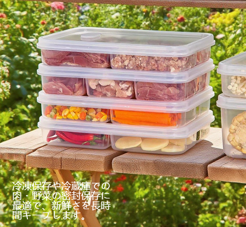 透明タッパーで中身が見える便利さ