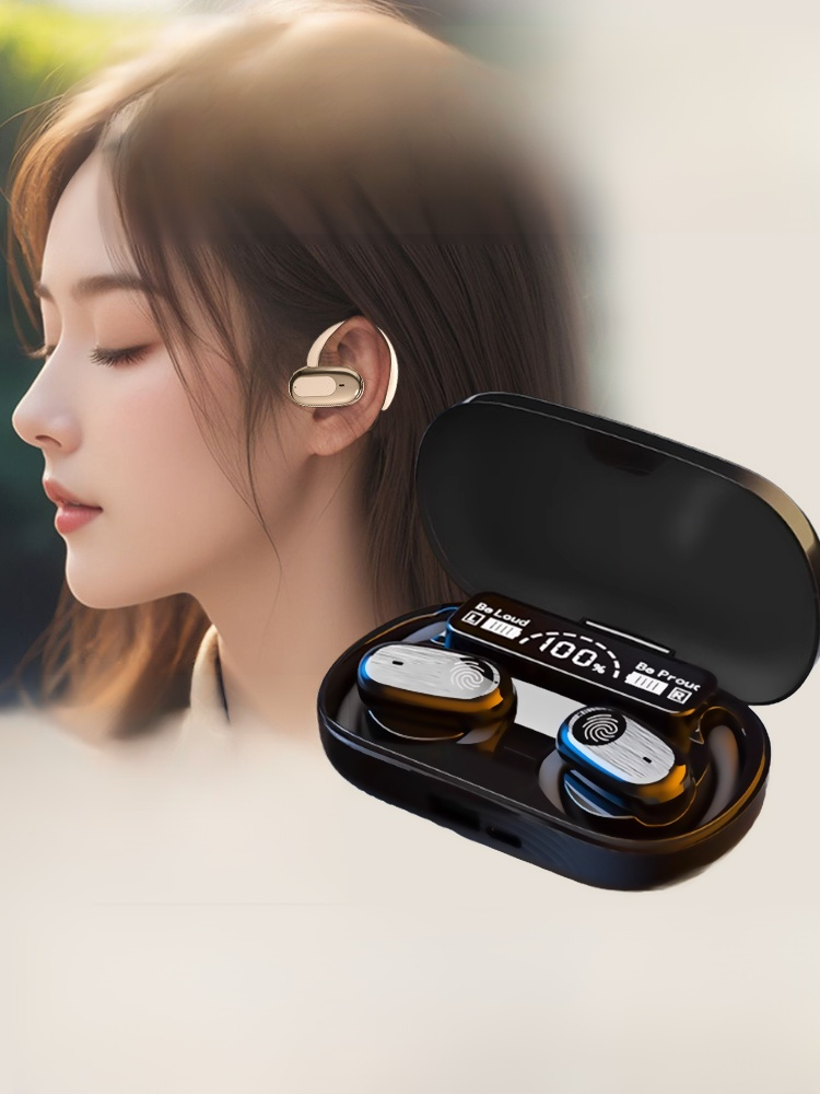 휴대폰 위해 충전 가능 이어후크형 블루투스 이어폰 노이즈 캔슬링 장시간 배터리 항속