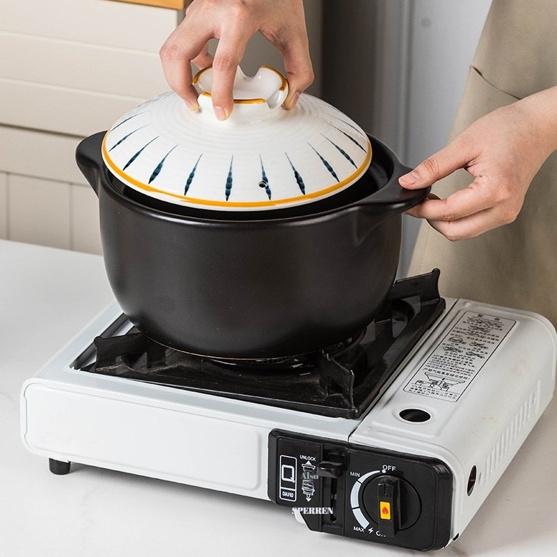 Auflauf Eintopf Topf Haushalt Gas offene Flamme hochtemperaturbeständig Keramik Suppentopf