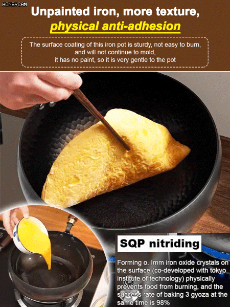 Uncoated non stick pan