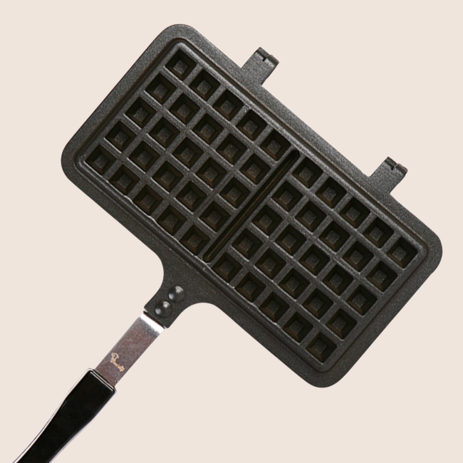 양면에 코팅 안 된 와플 불판