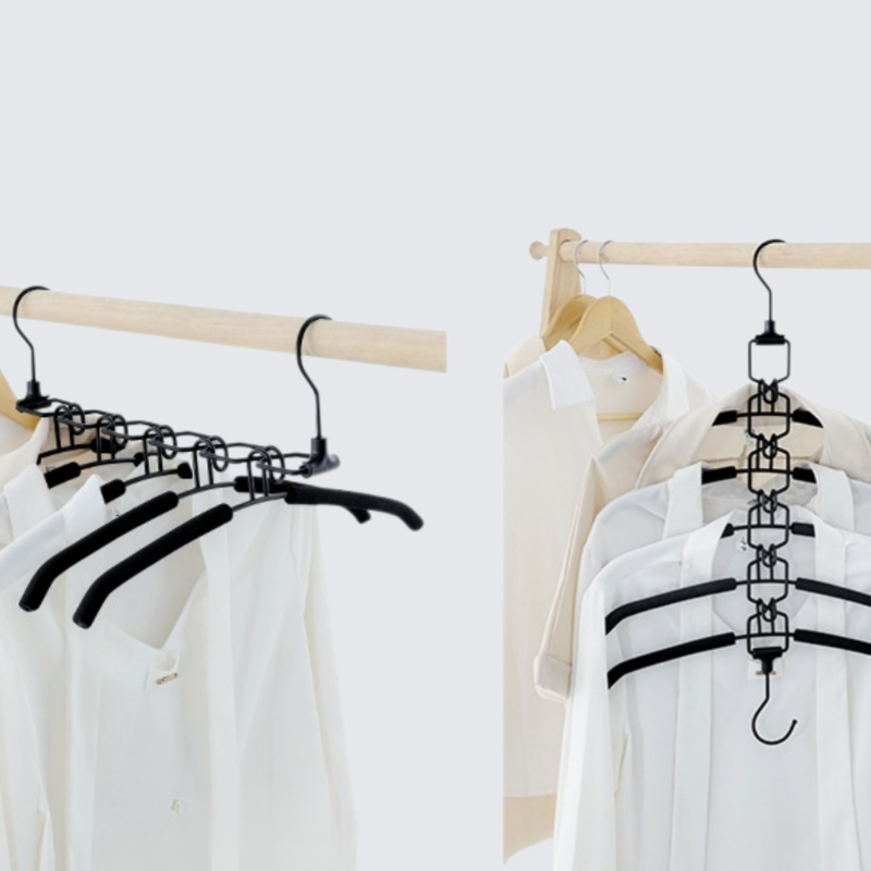 省スペースの多層ハンガー