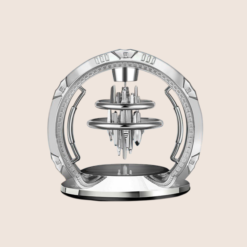 Car mounted aromatherapy solar powered rotating ornament