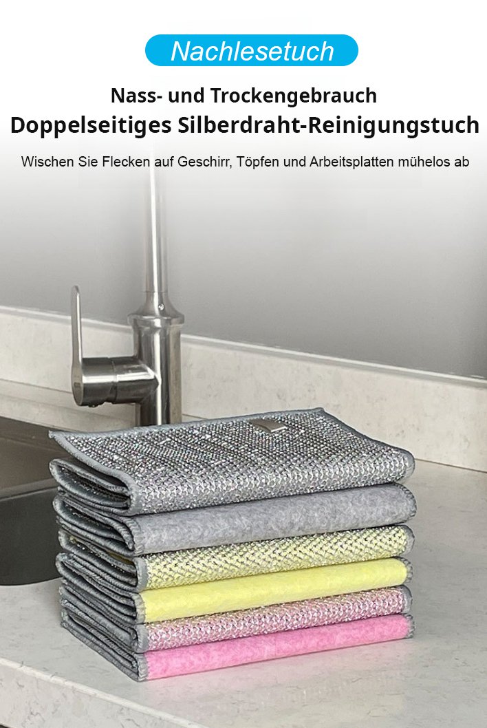 Effektives Scheuertuch entfernt hartnäckige Flecken