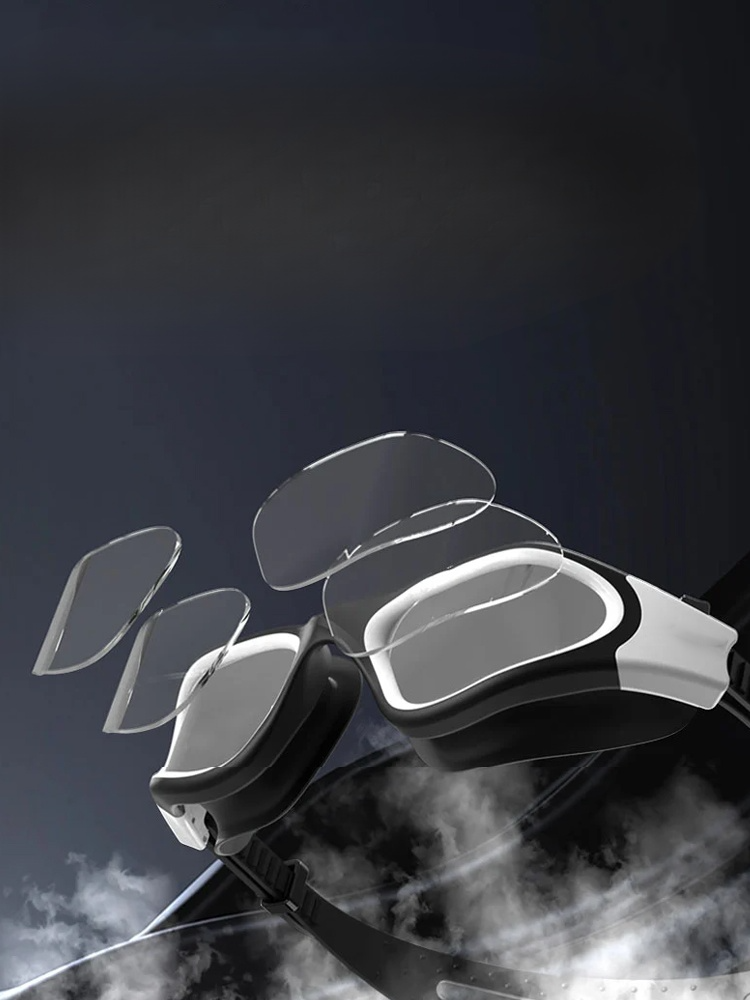 High-definition anti-fog UV protection high-quality silicone swimming goggles