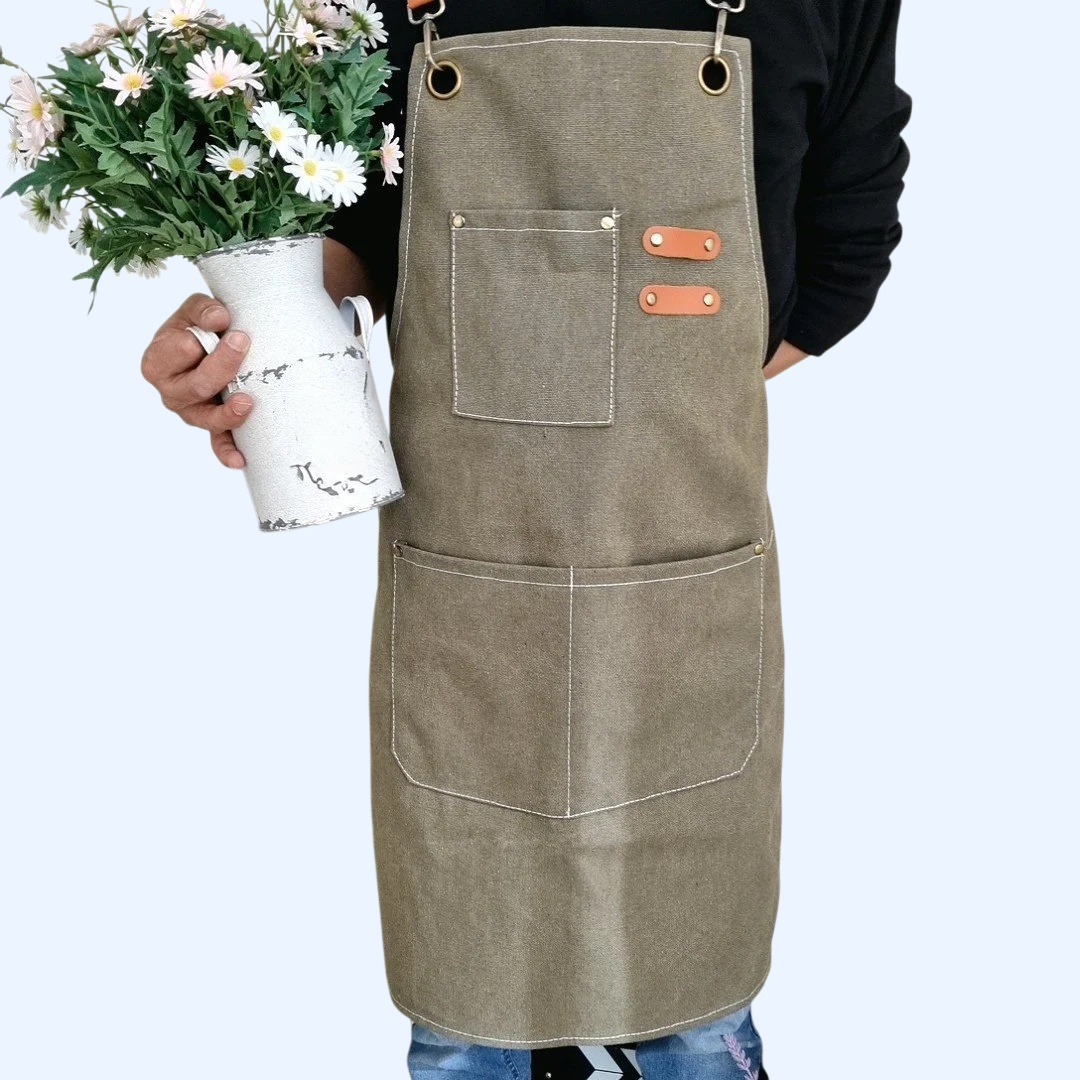 수제 빈티지 면 앞치마