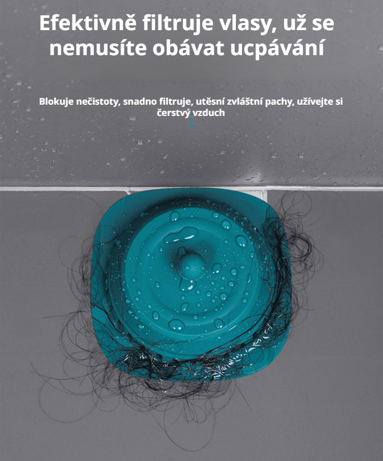 Instalace krytu podlahového odtoku odolného proti zápachu