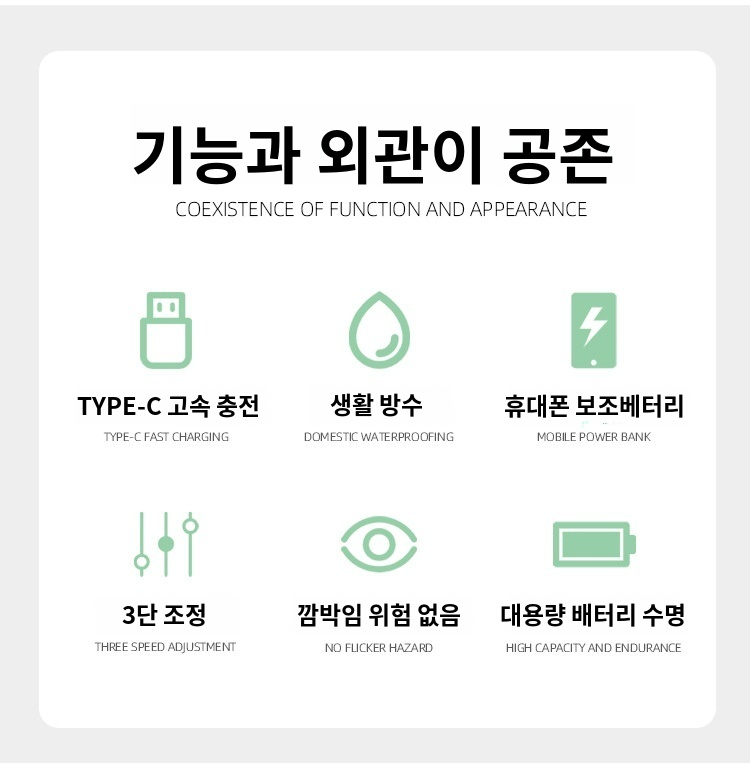 장거리 항속이 가능한 야영용 조명