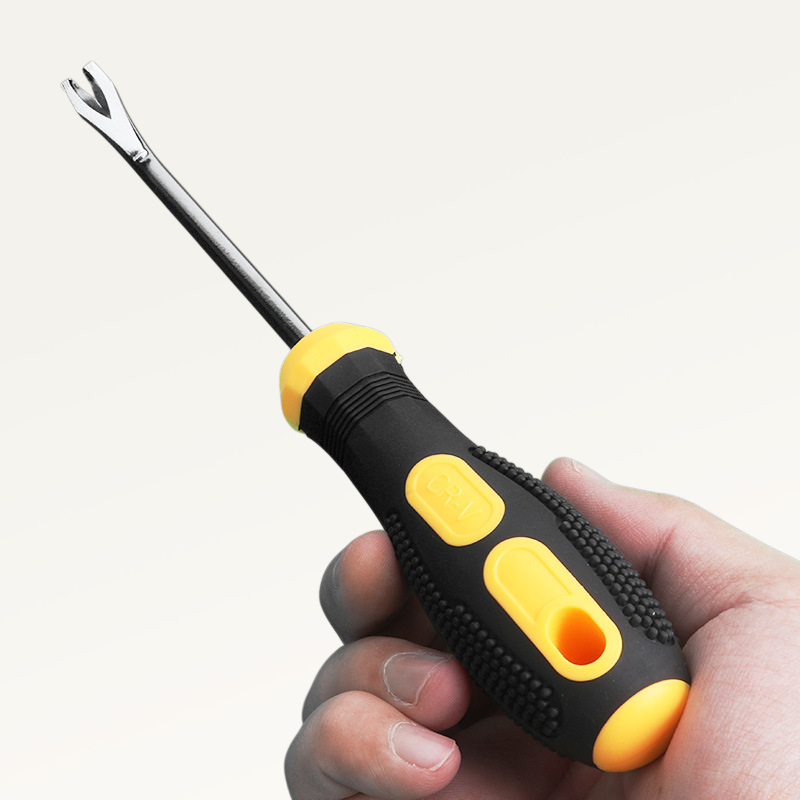 Wear-resistant and durable screwdriver opening nail remover