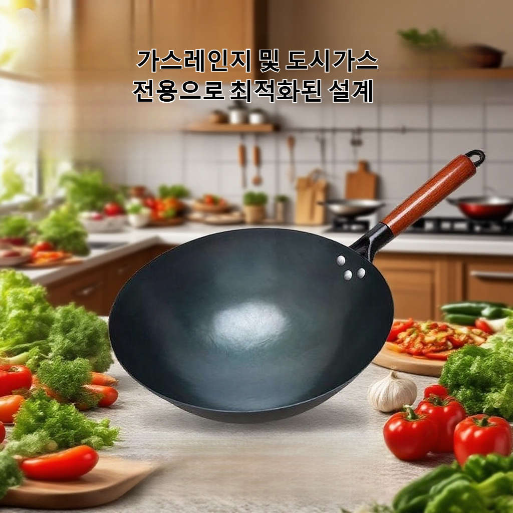 옛날 방식의 수제 노스틱 프라이팬