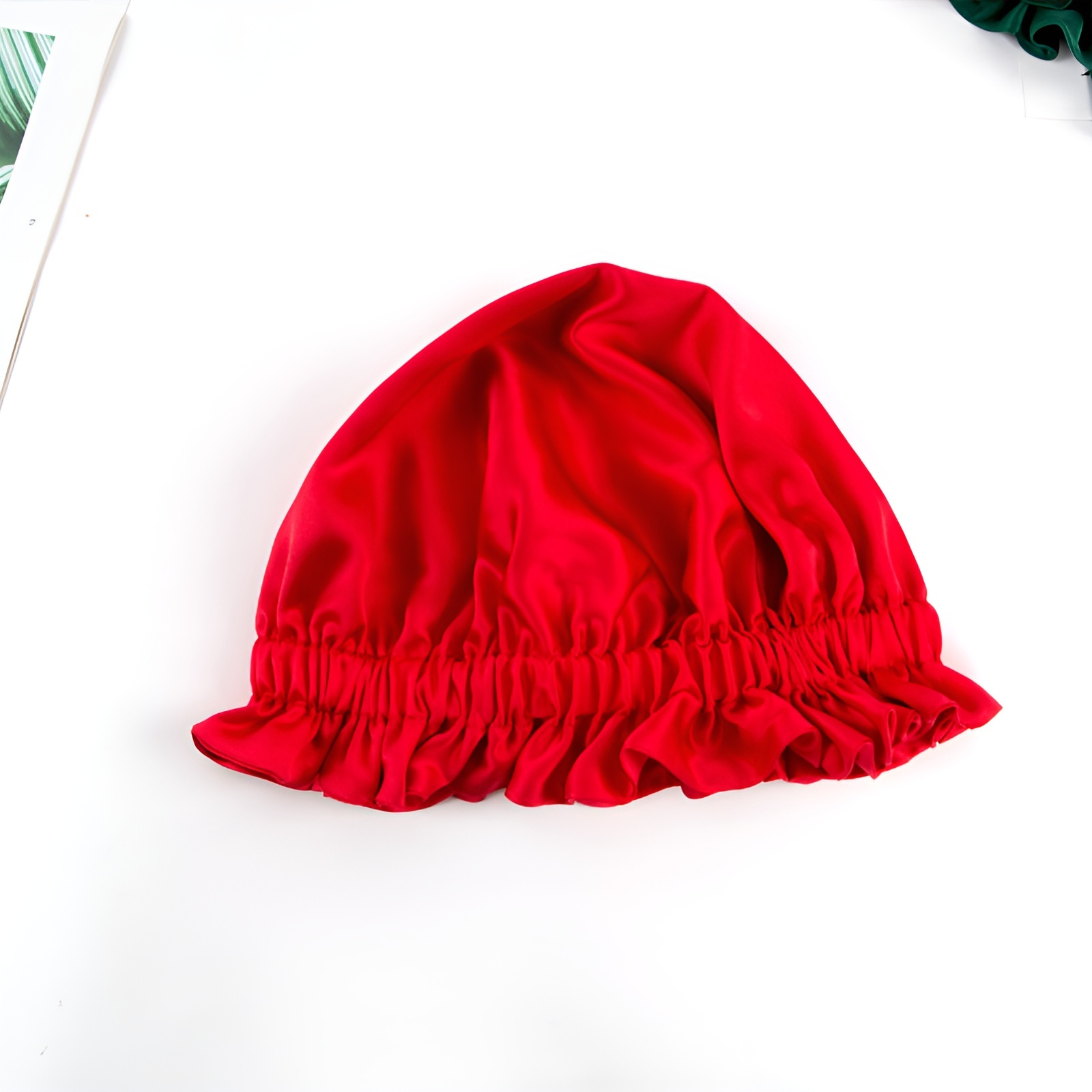 طبقة مزدوجة من الحرير الخالص التعادل قابل للتعديل غطاء الشعر