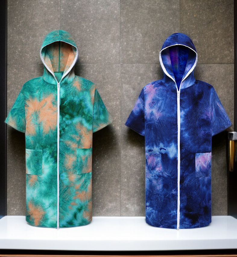 Quick-drying bath towel in modern bathroom setting