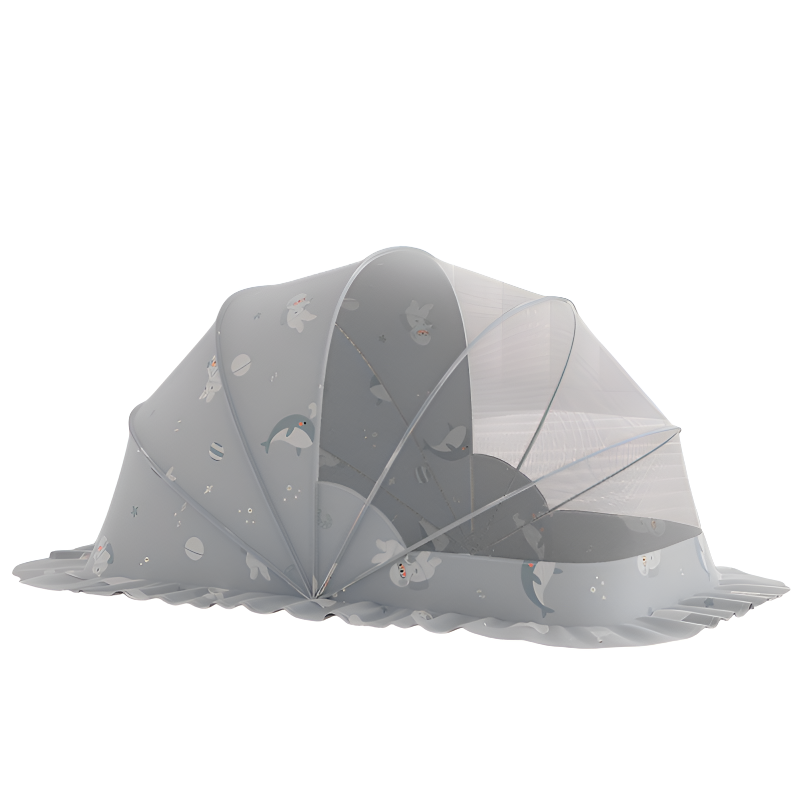 ベビー用蚊帳 赤ちゃん 遮光ドーム 虫除け ベビーベッド ベビー用蚊帳 折りたたみ式 蚊よけ対策 ベビーベッド 遮光 虫よけ対策 添い寝ベッドの蚊帳 ワンタッチ式 折りたたみ ベビーベッドに収まる 通