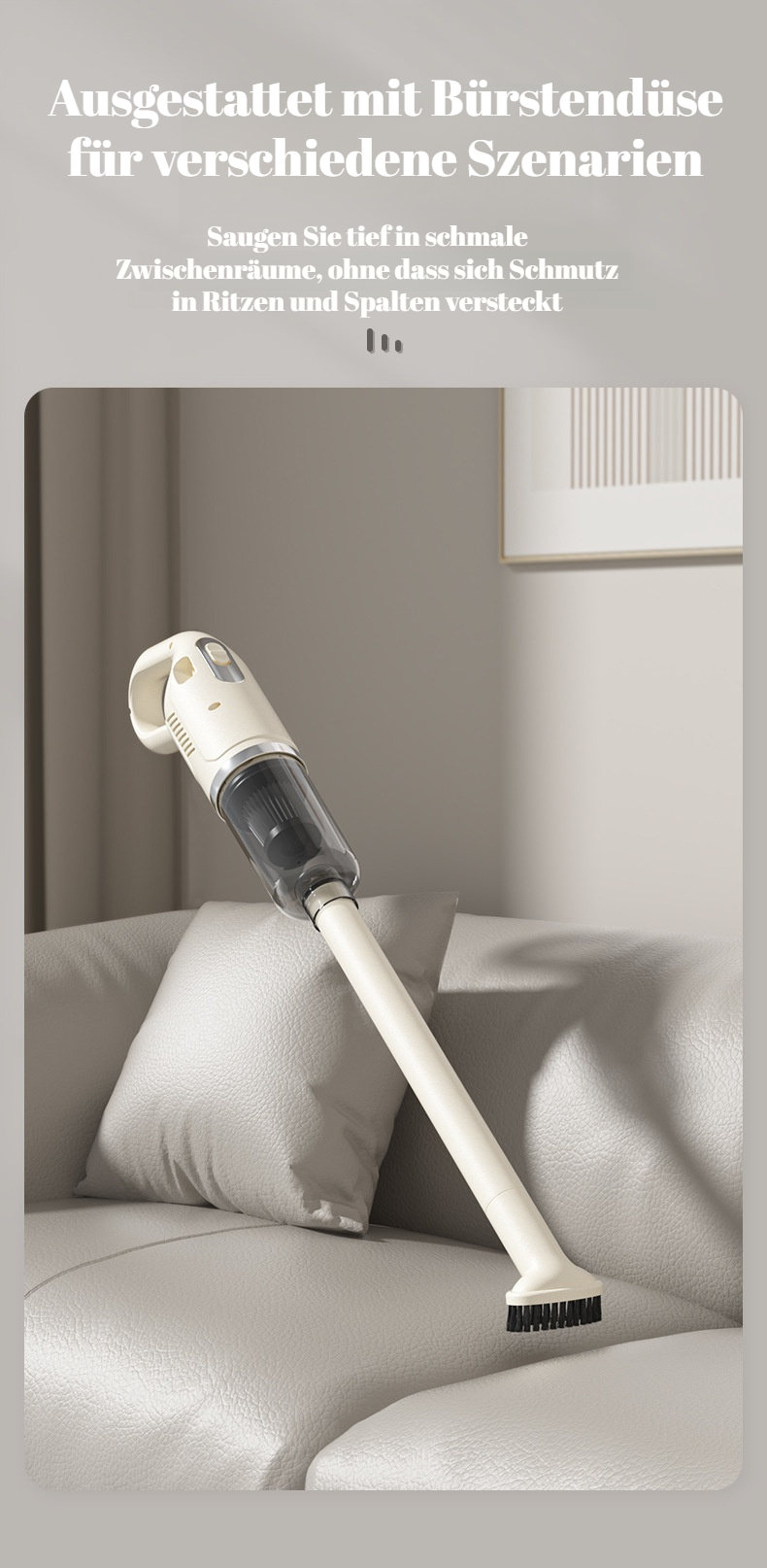Einfache Bedienung des Nass- und Trockenstaubsaugers