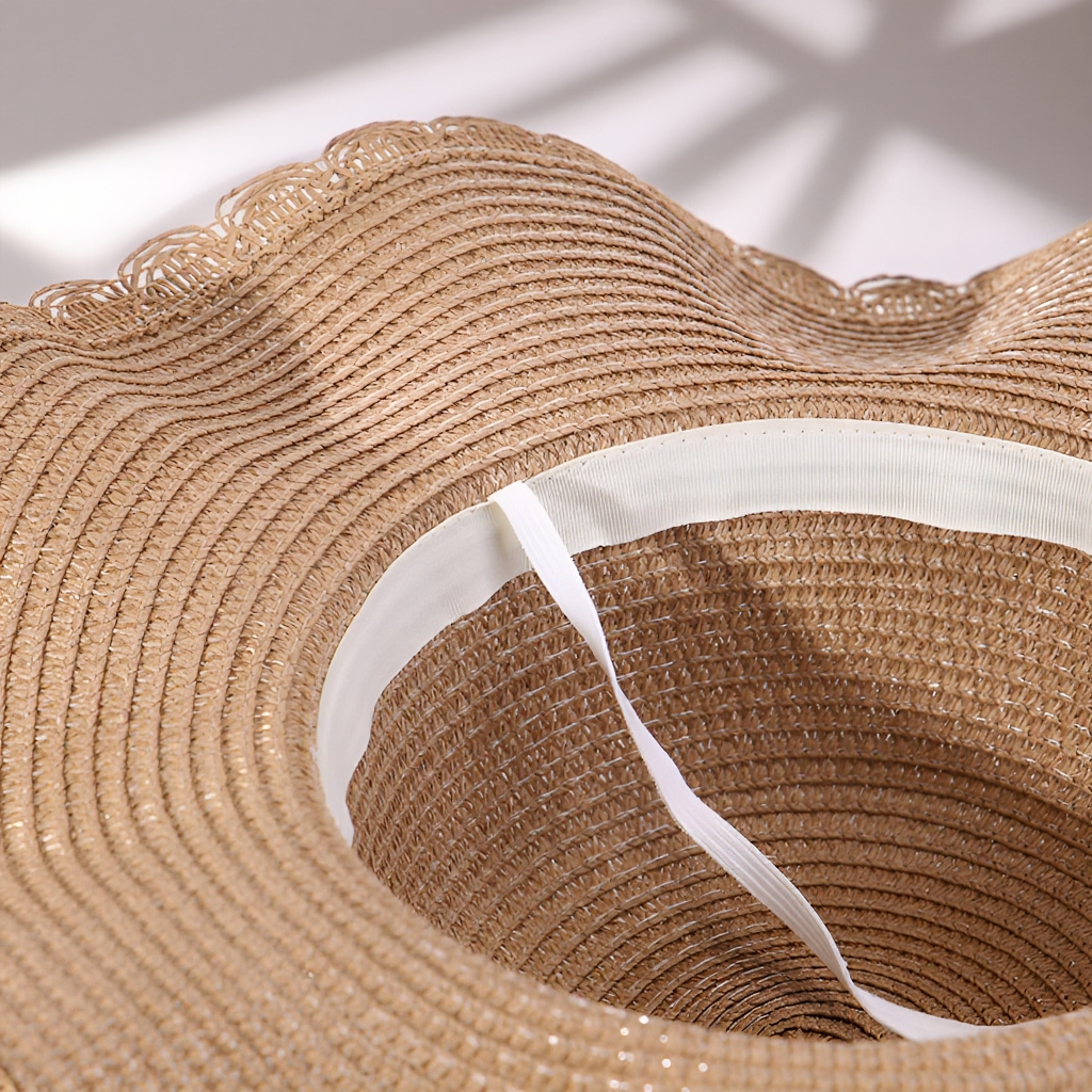 ビーチや旅行にぴったりの折りたたみストローハット