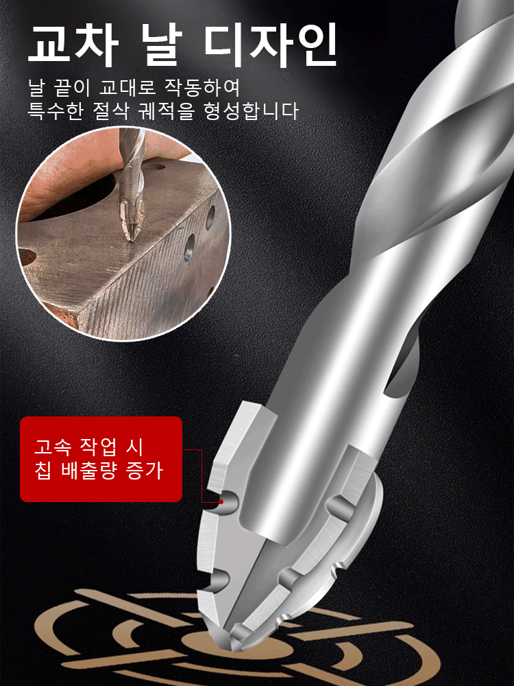 4날 트위스트 드릴 비트