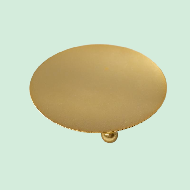 홈 골드 & 블랙 아로마 캔들 전용 트레이