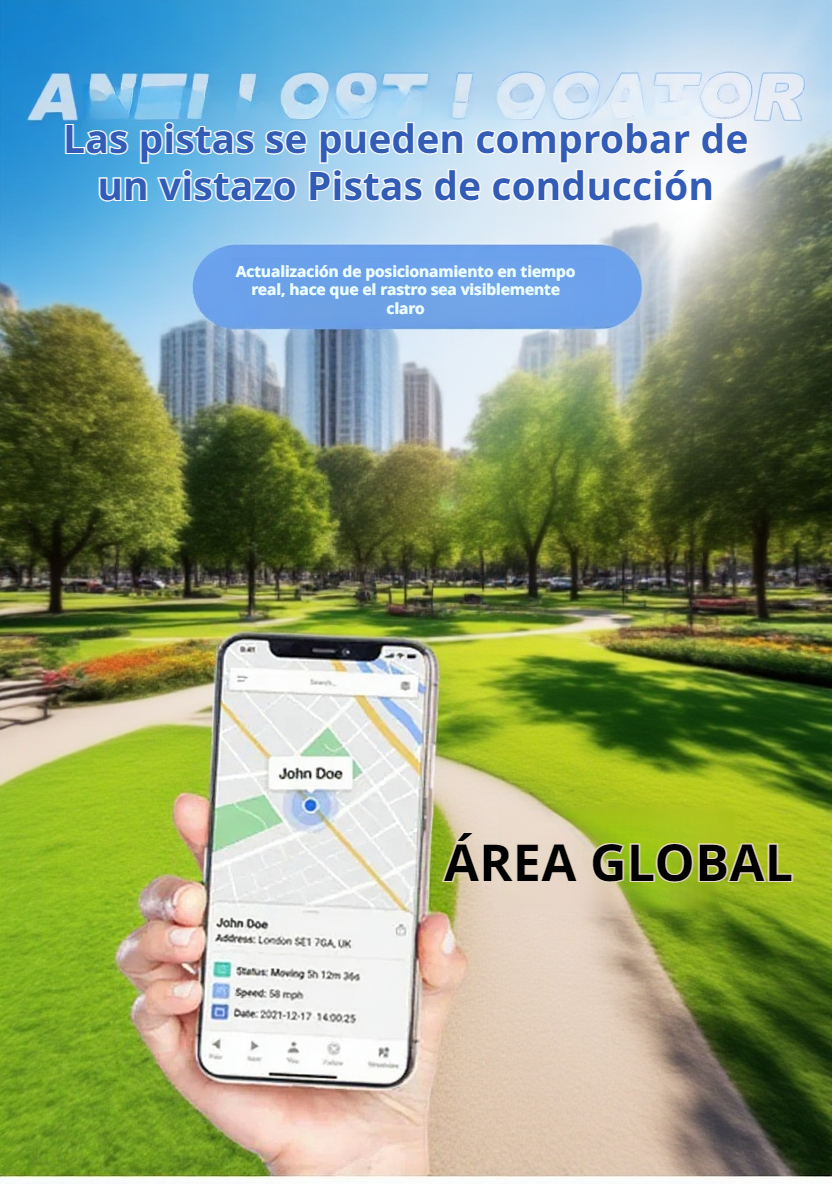 GF10 localizador mostrando su tamaño compacto