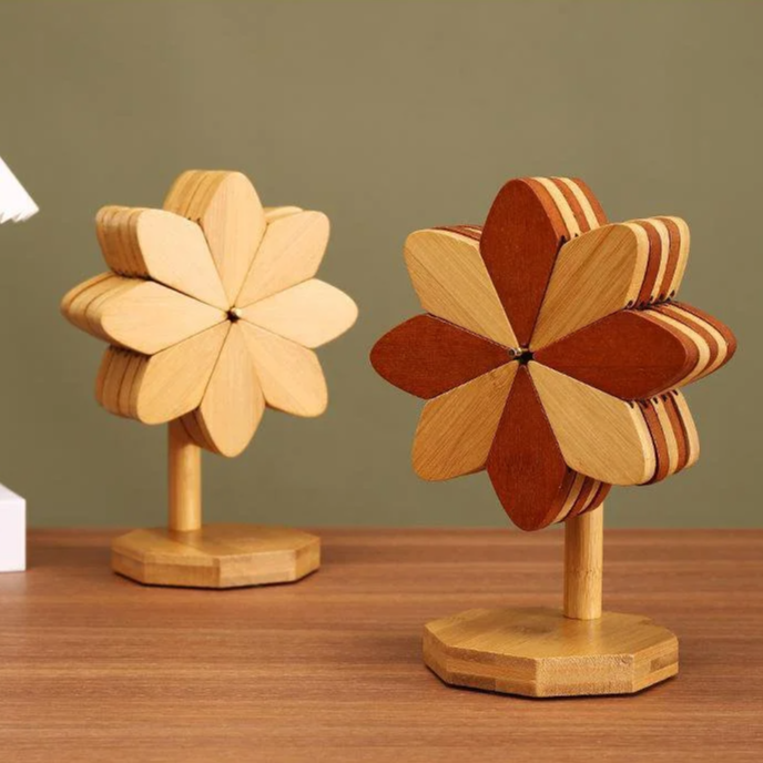 樹竹餐墊實木杯墊隔熱墊