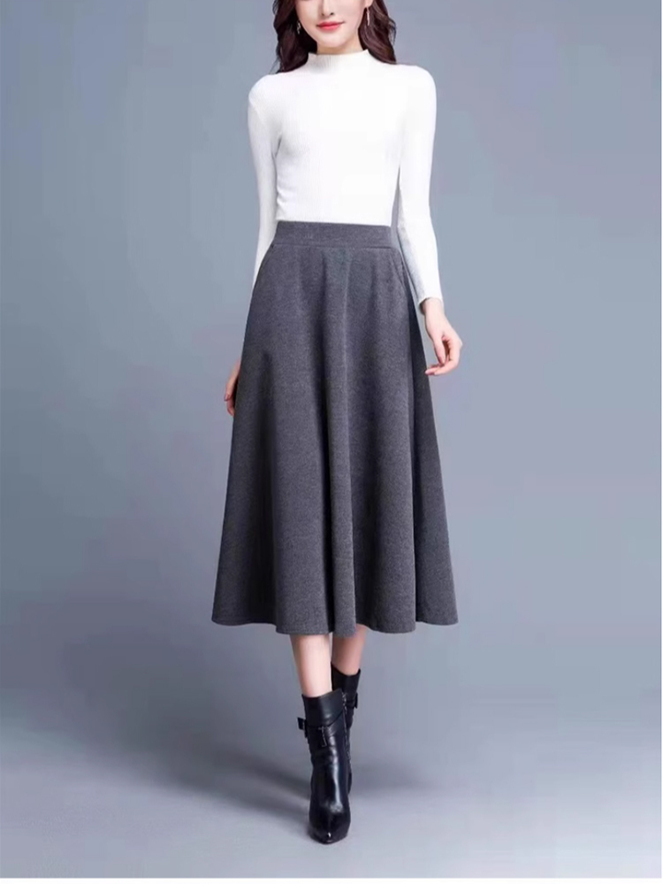 オフィスコーデにおすすめのウールスカート