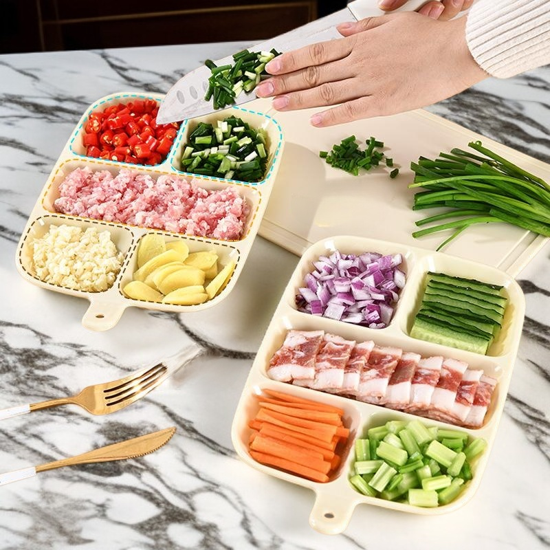 주방 반찬 스플릿 접시