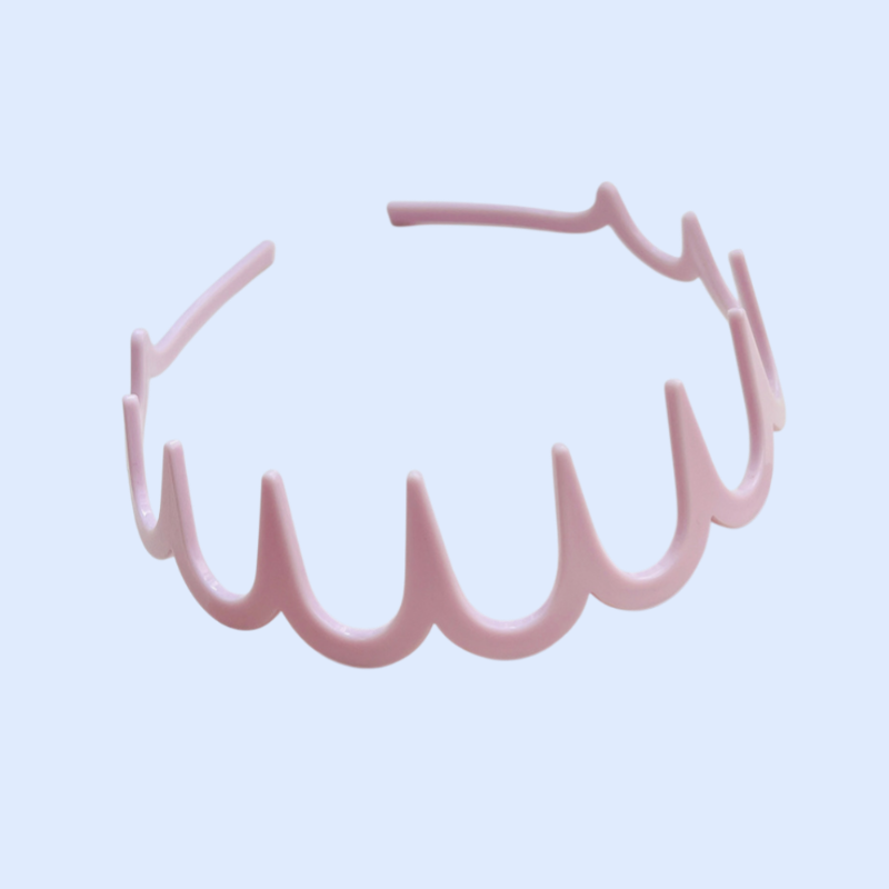 波状の歯付きヘッドバンド