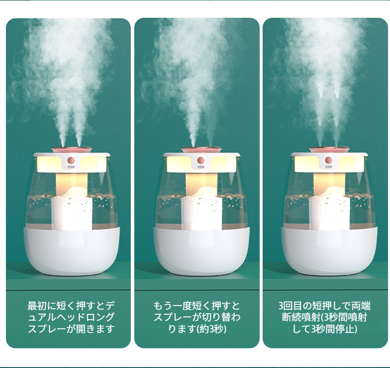 オフィスデスクでのUSB加湿器利用シーン