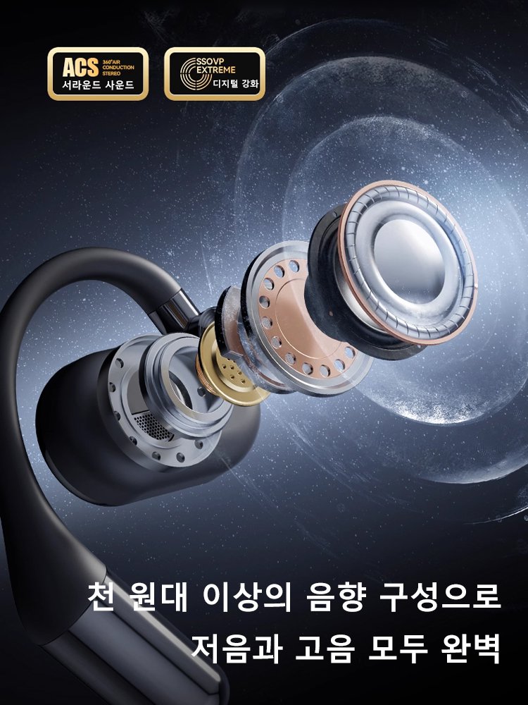 다기능 오픈형 AI 번역 무선 이어폰【보조 배터리 + 손전등】