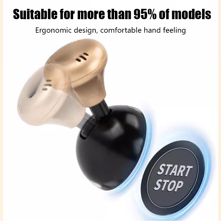 Keyless car start lever