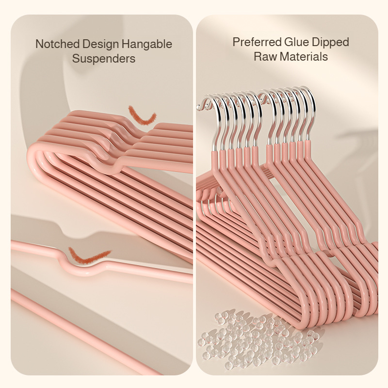 Hotel household plastic dip hanging sling non-slip traceless hanging hanger