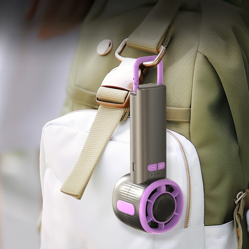 Mini portable turbocharged handheld fan