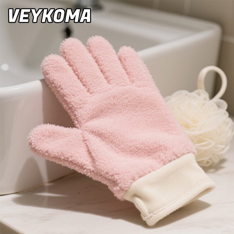 목욕 장갑 5개 손가락 디자인