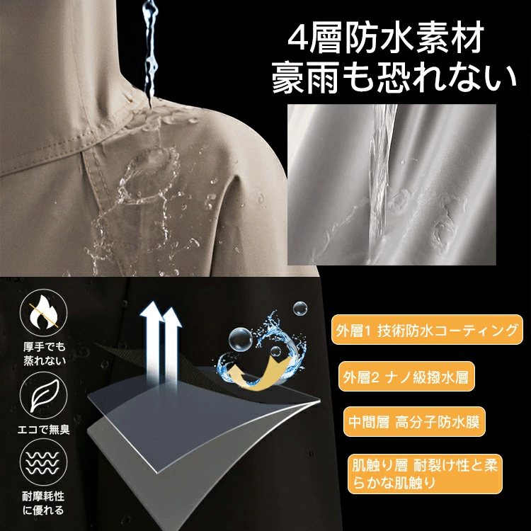 男女兼用レインコート
