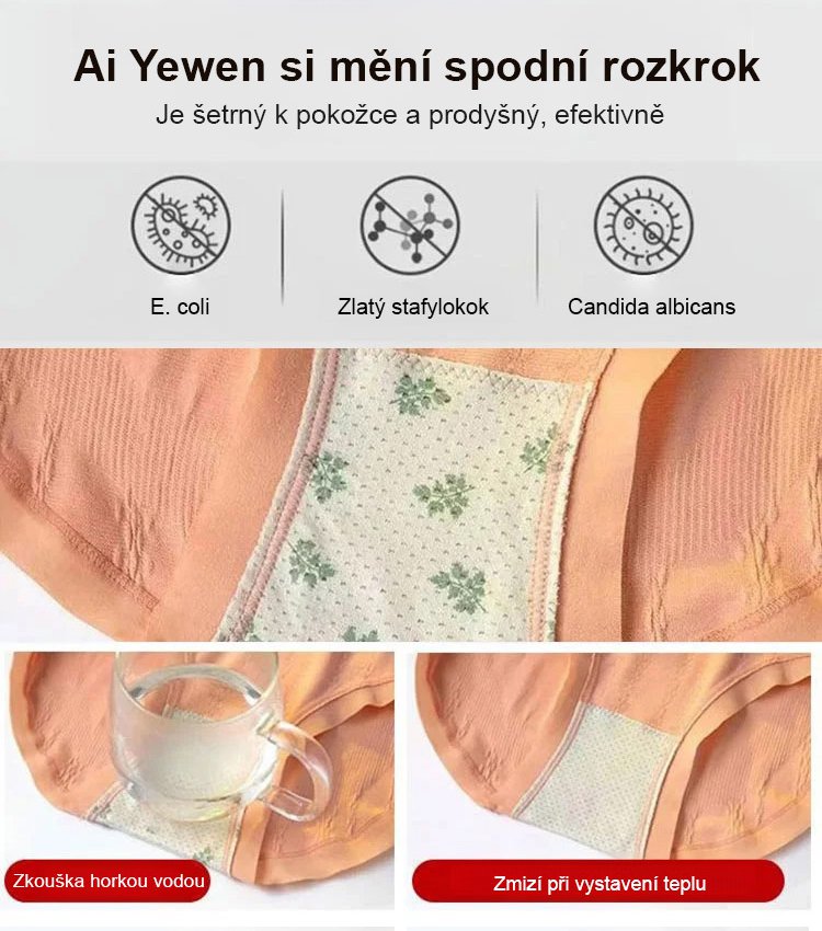 Vysoký pas, stahující břicho, zvedající hýždě, bezešvé kalhotky s antibakteriálními vlastnostmi pely