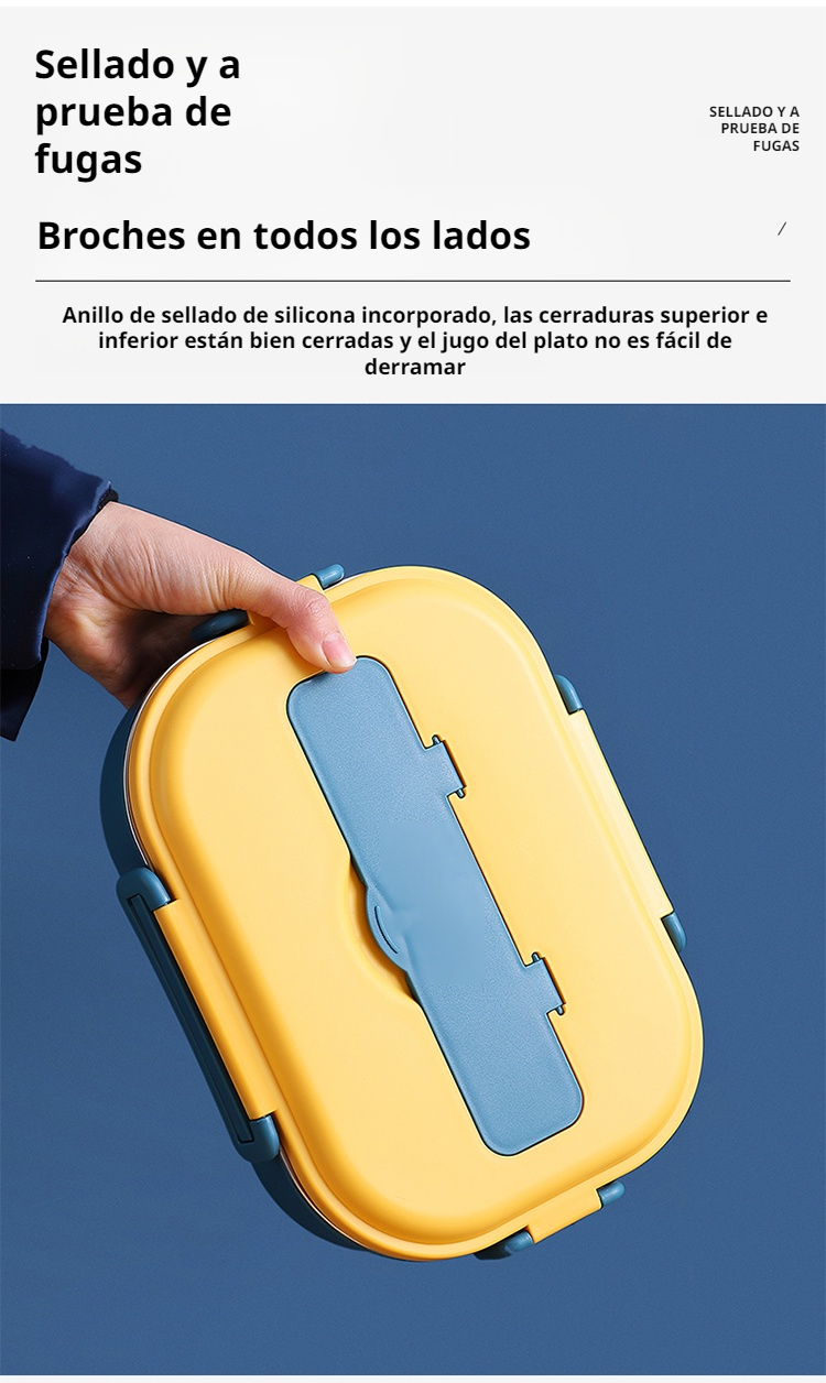 Eco-friendly lunch box with secure lid