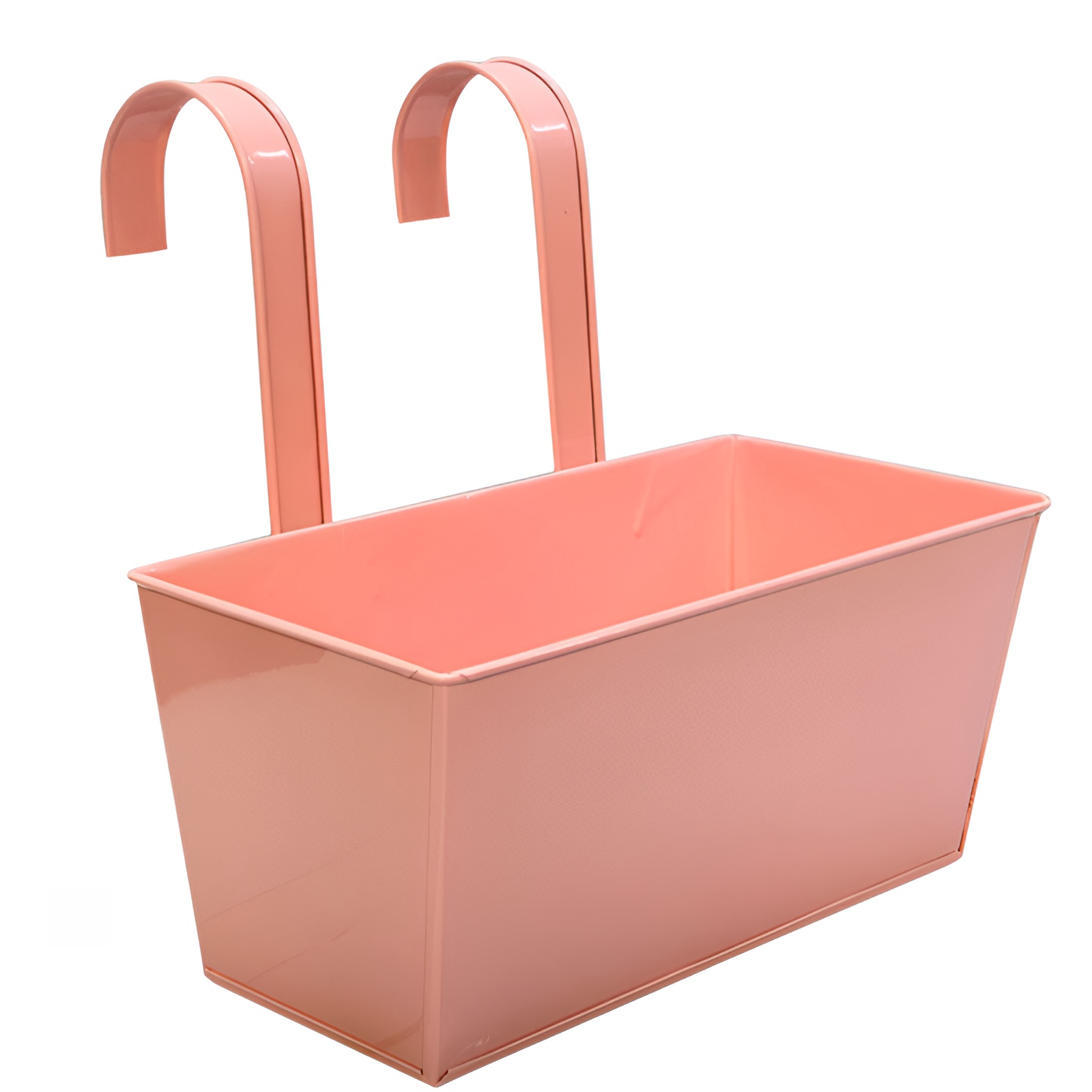 屋内と屋外の緑化家庭菜園吊り下げ鉄金属長方形植木鉢取り外し可能な吊り下げバケツ