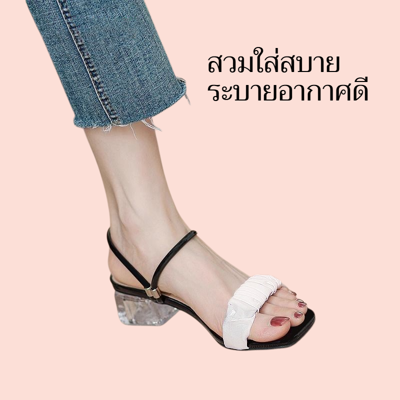 รองเท้าผู้หญิงพื้นนุ่ม ดีไซน์สองแบบ ใส่เดินนอกบ้าน ฤดูร้อน