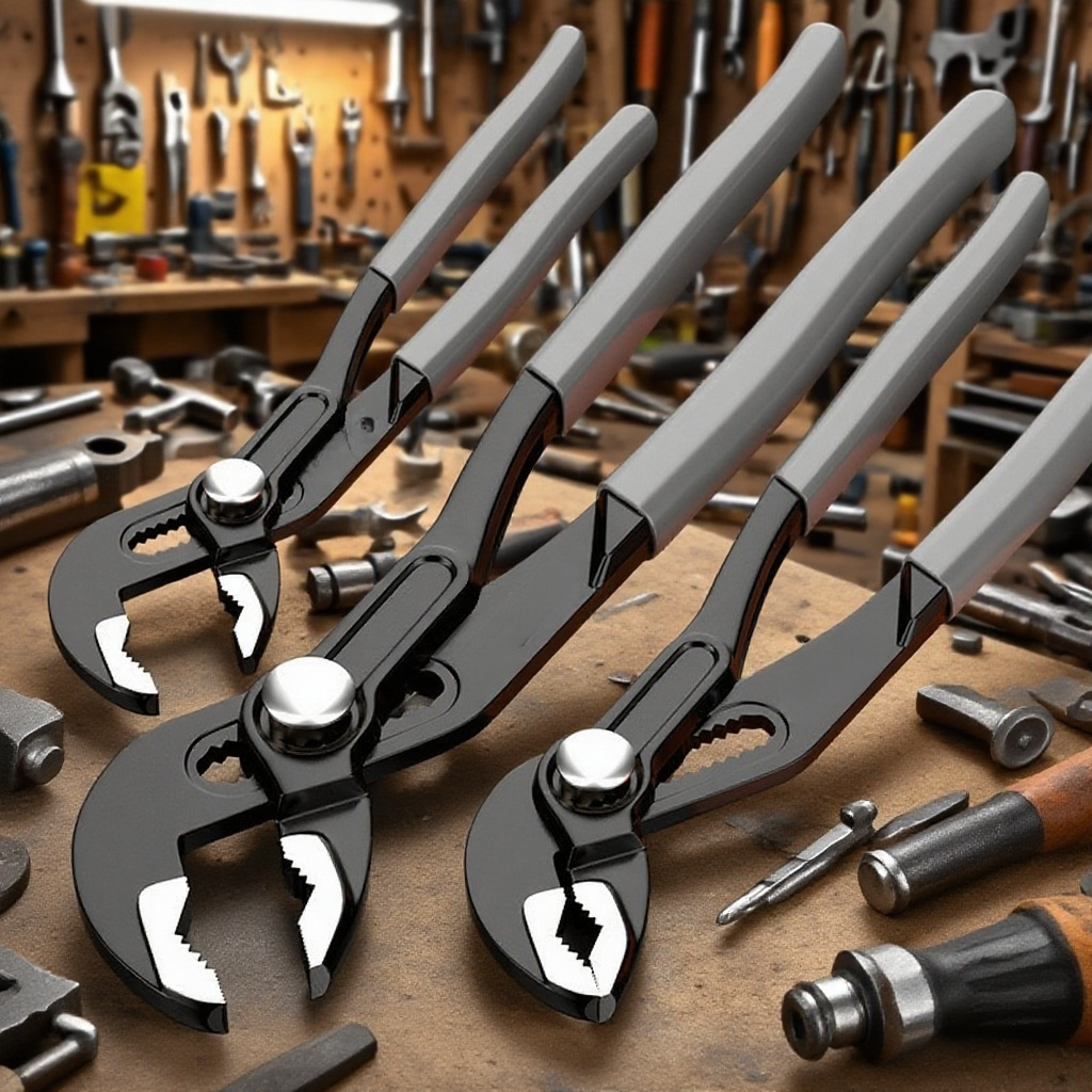 Univerzális csavarkulcs vízpumpa fogó, gyors állítású háztartási szerszám