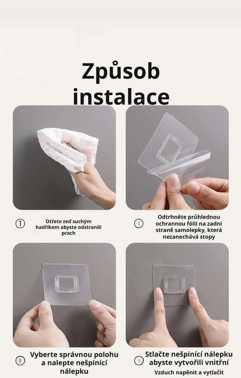 Moderní koupelnové doplňky – mýdlenka bez vrtání